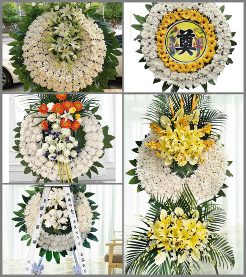 山东青岛平度市古岘镇东六曲村花圈速递